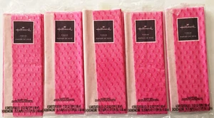 5 Lot Tissue Paper Printed Dark PINK CIRCLES and Light Pink Plain Sheets - Picture 1 of 1