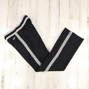 Nike Pants Womens Small Black Jersey Mesh Track Running Workout - Picture 1 of 14