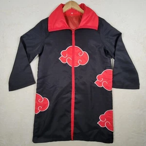 Naruto Uchiha Akatsuki Manga Anime Cosplay Long Black Cloak Jacket - Picture 1 of 13