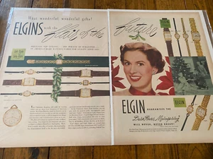 Vintage 1950 Elgins Watches The Flair Of The Future ad - Picture 1 of 1
