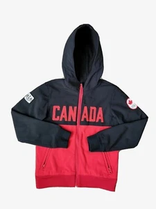 Hudson's Bay BOYS 7/8 Olympics Canada Patch Embroidered Winter Active Zip Jacket - Picture 1 of 8