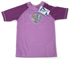 Kanu Surf Girls Size Large (12) Rashguard Swim Shirt Caroline Purple 2511 NEW - Picture 1 of 7
