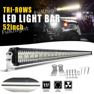"Barra de luz LED de techo 52 pulgadas punto de inundación para 99-06 Chevy Silverado/GMC Sierra 50" - Imagen 1 de 9