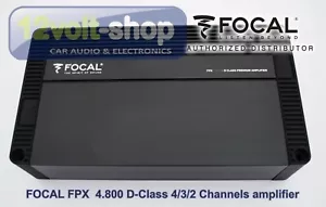 FOCAL FPX 4.800 Performance D-Class 4/3/2-ch amplifier; CEA 4x120Wrms @ 4Ω - Picture 1 of 6
