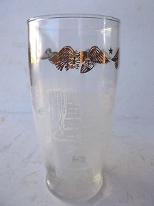 3-Patriotic Gold American Eagle Covered Wagon & Others Drinking Glasses! - Picture 1 of 2