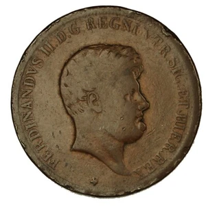 REGNO DELLE DUE SICILIE Ferdinando II di Borbone 5 Tornesi 1848 Cinquina 3° tipo - Imagen 1 de 2