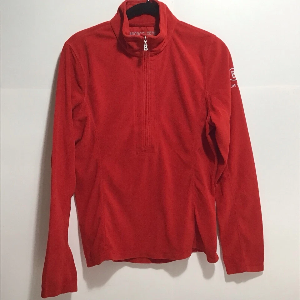 Bogner Fire & Ice Women's M/L 2nd Layer Micro Fleece Half Zip Red Pullover - Image 1 of 4