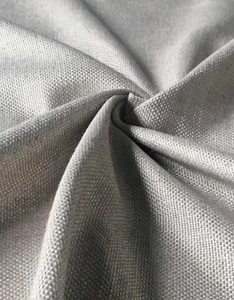 Newbury Light Grey FR Fabric by Ian Mankin. 3.4 Metres. (Ref: 0488) - Picture 1 of 1