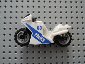 Lego 1 x Moto Macchina da Corsa 18895c02pb03 Bianco Police 03 60139 - Foto 1 di 1