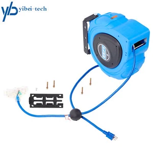 65FT Retractable Extension Cord Reel Power Cord Reel 12AWG/3C SJTOW New - Picture 1 of 12