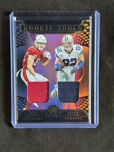 TREY McBRIDE / JASON WITTEN 2022 PANINI ILLUSIONS ROOKIE IDOLS DUAL PATCH MINT