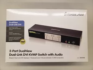 Brandneu IOGEAR 2 Ports DualView KVM Switch Modellnummer: (GCS1642) - Bild 1 von 9