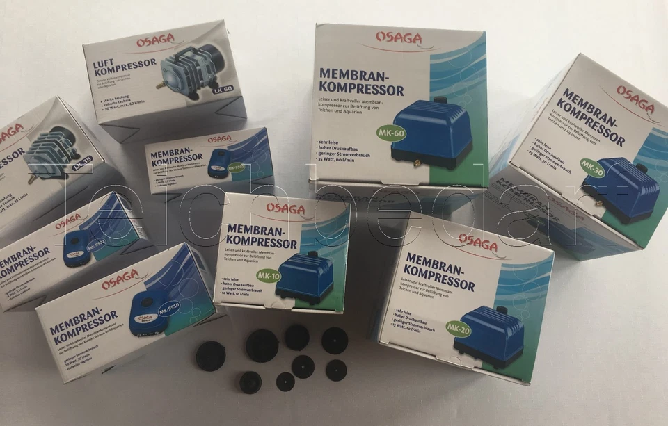 Osaga Belüfter LK MK Serie Aquarium- Teichbelüfter Eisfreihalter Luft Kompressor - Bild 1 von 1