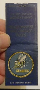 c1942 WWII Seabees matchbook Camp Endicott Davisville Rhode Island - Picture 1 of 3