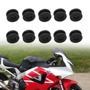 Motorcycle Rubber Grommets Bolt Fit For Honda Yamaha Suzuki Kawasaki Fairing Set - Picture 1 of 8