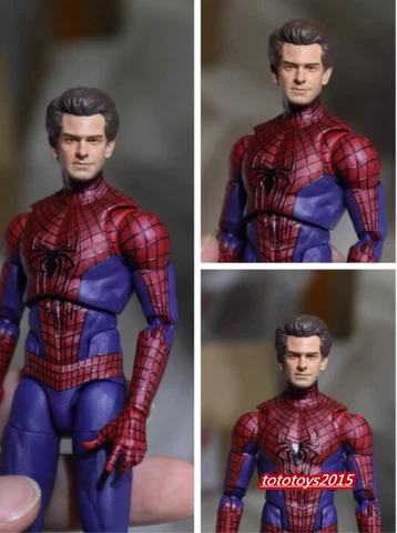 1:12 Spider-Man Andrew Garfield Head Sculpt For 6" Male Soldier Action Figure Cover