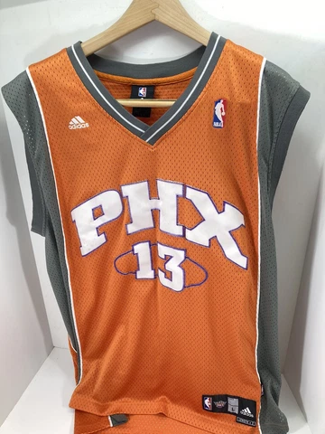 Phoenix Suns Adidas Jersey STEVE NASH #13 Mens Size Large +2 Orange Stitched Cover
