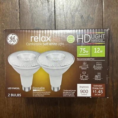 GE 43096 Soft White PAR 30L E26 Medium 2700 K 900 lm. 75W LED Light Bulb 2 Pack - Image 1 of 2