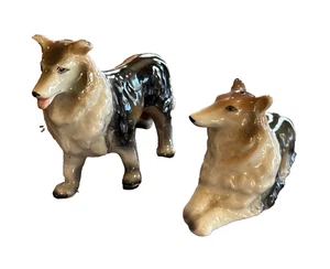 Set shaker sale e pepe cane collie porcellana vintage *Leggi* - Foto 1 di 14