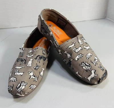 Zapato sin cordones Bob’s para perros de Skechers para mujer espuma viscoelástica talla 5,5 grisáceo marrón Foto 1 de 4
