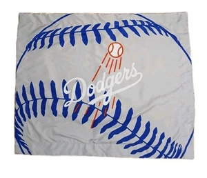 LA Dodgers Bed Pillow Case 29x23  GRAY Baseball Fan Dorm Boys Collegiate Sports - Picture 1 of 16