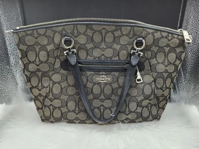 Bolso Bandolera Coach Black Signature 58875 de Lona y Cuero Jacquard Foto 1 de 4