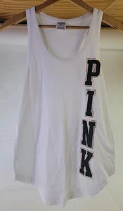 Victoria's Secret Shirt Damen Tanktop weiß Stretch Glitzer Größe S/P. - Bild 1 von 12
