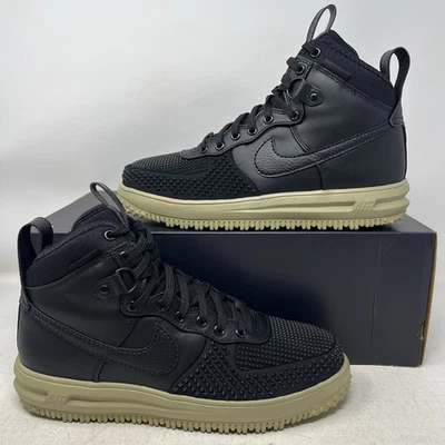 Nike Lunar Force 1 Duckboot Black Neutral Olive Men's 10 No Lid DZ5320-001 - Image 1 of 4