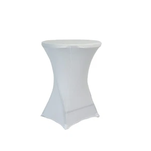 Cubierta de mesa de cóctel de spandex blanco 250 gsm 30/32" - Juego de 5 de Chivari - Imagen 1 de 5