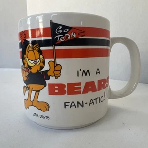 Taza de café Garfield de colección "¡Soy un fanático de los osos!" NFL Jim Davis Football EC 1978 - Imagen 1 de 7