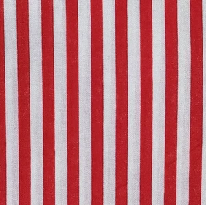 Weihnachten XMAS Streifen rot weiß Valentinstag Raggedy Ann Baumwollstoff BTY - Bild 1 von 5