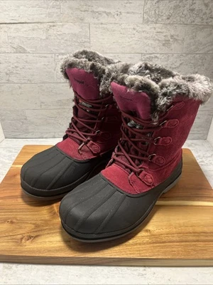Botas de invierno Propet para mujer talla 7,5 4E Lumi rosa altas resistentes al agua - Usadas en excelente estado Foto 1 de 4