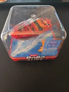 Zuru Robo Alive Robotic Boats Shark Boat Orange New In Hand - Picture 1 of 6