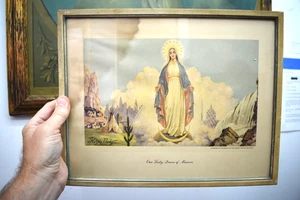 Older Framed Picture of Our Lady Queen of Missions (CU574) Chalice Co. - Picture 1 of 7