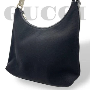 Beauty Gucci Accessory Pouch One Shoulder Bag Nylon Leather Black - Picture 1 of 10