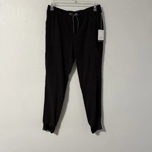 Beyond Scrubs Black Joy Jogger Pants medium Tall TM NWT Drawstring Pockets - Picture 1 of 13