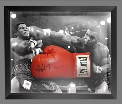 Mike Tyson Hand Signed Everlast Boxing Glove In A Framed Dome Proof AFTAL Coa - Image 1 of 4