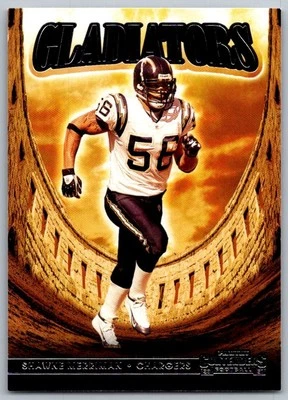 2021 Panini Contenders Gladiators Orange Shawne Merriman San Diego Chargers - Image 1 of 2