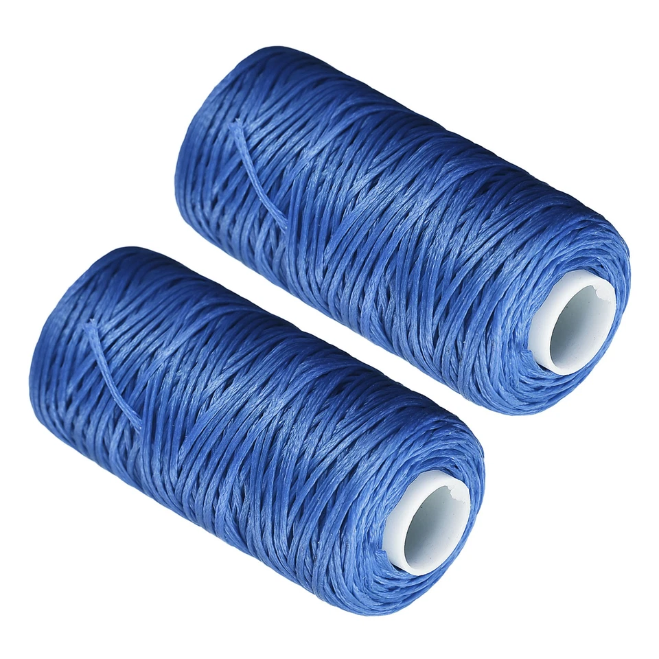 2pcs Sewing Threads 55 Yards 150D/1mm Stitching Threads Denim Blue - Image 1 of 4