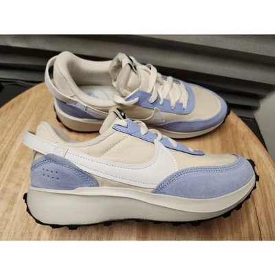 Nike Waffle Debut Women’s Size 7 – Soft Pearl & Summit White Sneakers - Image 1 of 4