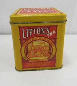 Vintage Lipton Tee Übertopf Ceylon Blech Bristol Ware 4x3" - Bild 1 von 10