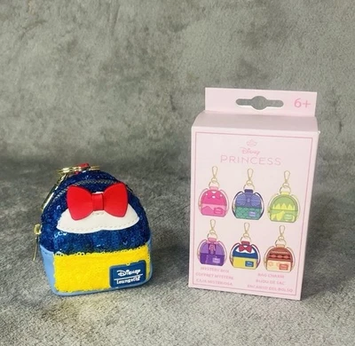 NEW Loungefly Disney Princess Sequin Keychain Mini Backpack Bag Charm Snow White - Image 1 of 2
