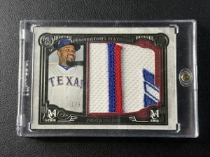 PRINCE FIELDER 2016 TOPPS MUSEUM COLL GAME USED JUMBO LAUNDRY TAG LOGO PATCH /5 - Picture 1 of 2