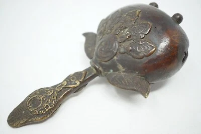 Sino de Cerimônia do Chá Antigo Original Cha-Suzu Bronze Bell do Japão 0613F3 - Imagem 1 de 4