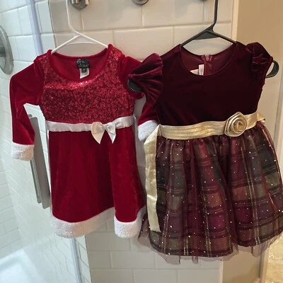 Bonnie Jeans Vestido Navidad Lote de 2 Talla 4t Foto 1 de 4