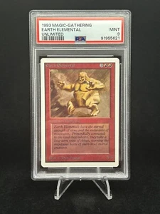 EARTH ELEMENTAL Unlimited 1993 Magic The Gathering MTG Uncommon 🔥PSA 9 MINT🔥 - Picture 1 of 7