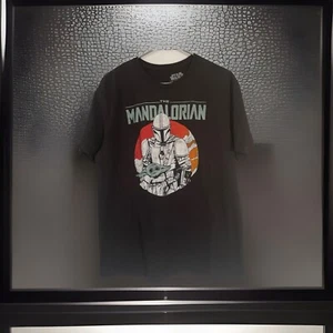 Star Wars The Mandalorian Adult Unisex T Shirt Size XL Mad Engine Black Short Sl - Picture 1 of 3