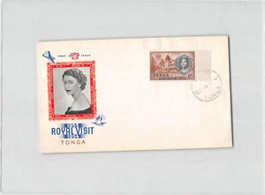 15507 TONGA FDC 1953 1954 ROYAL VISIT - Picture 1 of 2