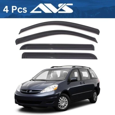 AVS Vent Visors Window Deflectors Rain Guards For Toyota Sienna 2004-2009 Foto 1 de 4