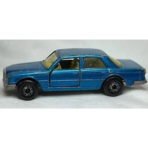 Vintage Matchbox Superfast 56 MERCEDES 450 SEL blue with tan England LESNEY - Picture 1 of 7